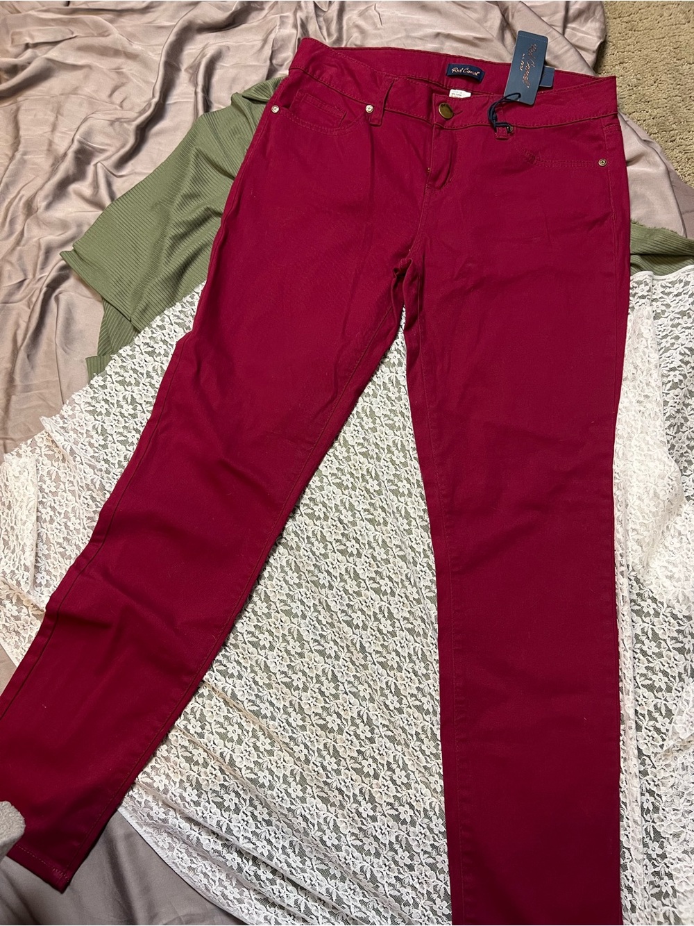 Red Camel Berry Skinny Jeans